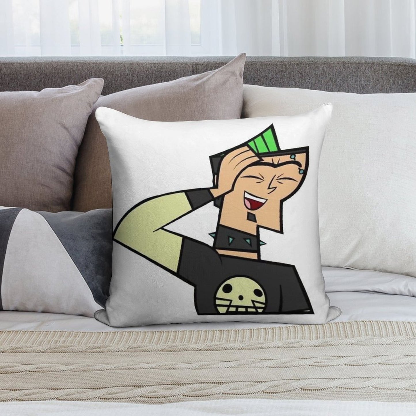 Duncan - Total Drama Soft Easy Maintenance Throw Pillow