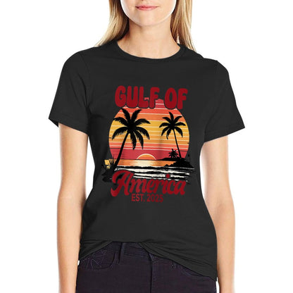 Gulf Of US America Est. 2025 Raglan Baseball Slim-fit Cut T-Shirt
