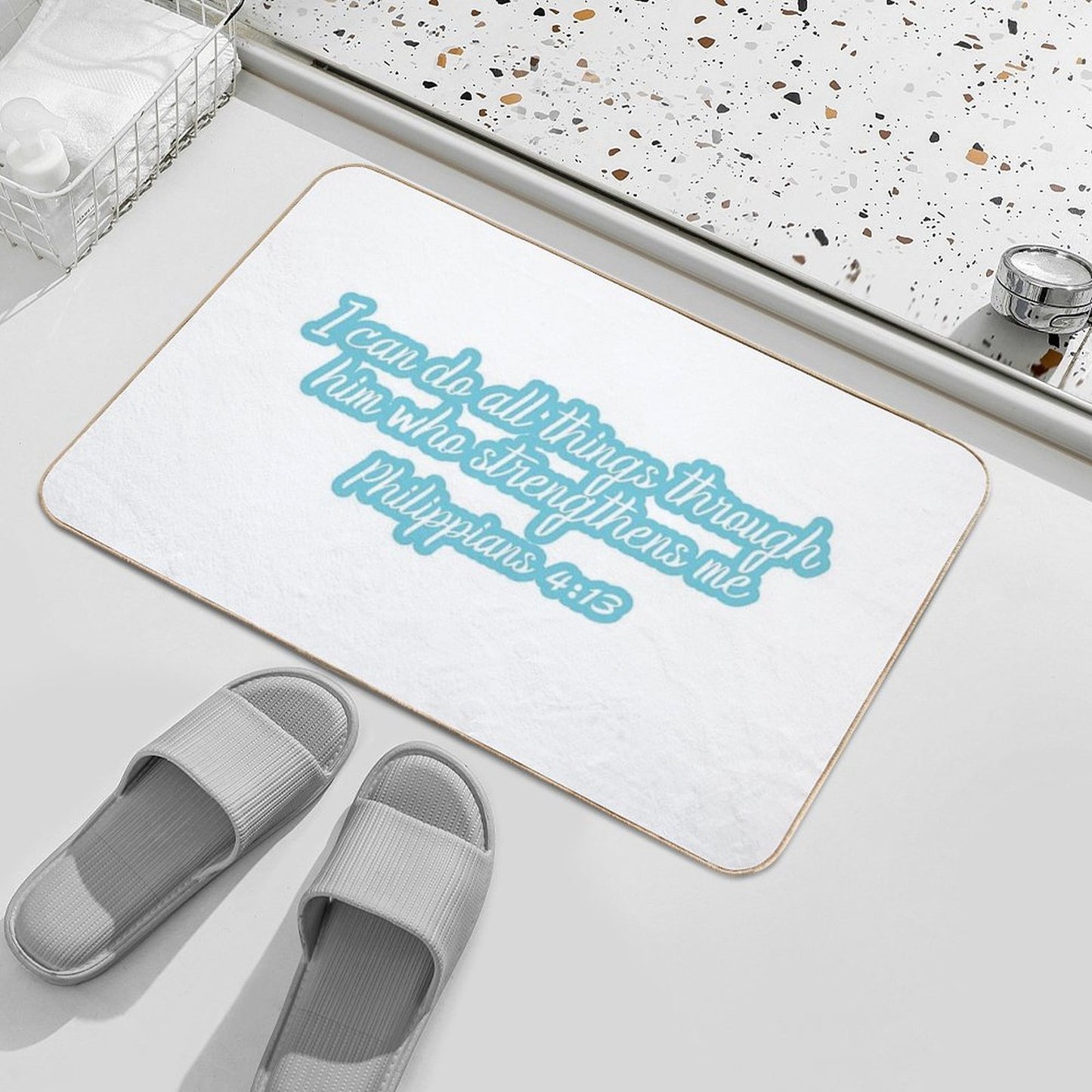Philippians 413 Durable Bath Mat
