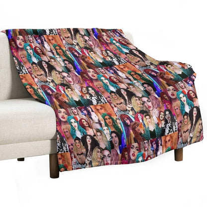 Adore Delano Collage Plush Throw Blanket