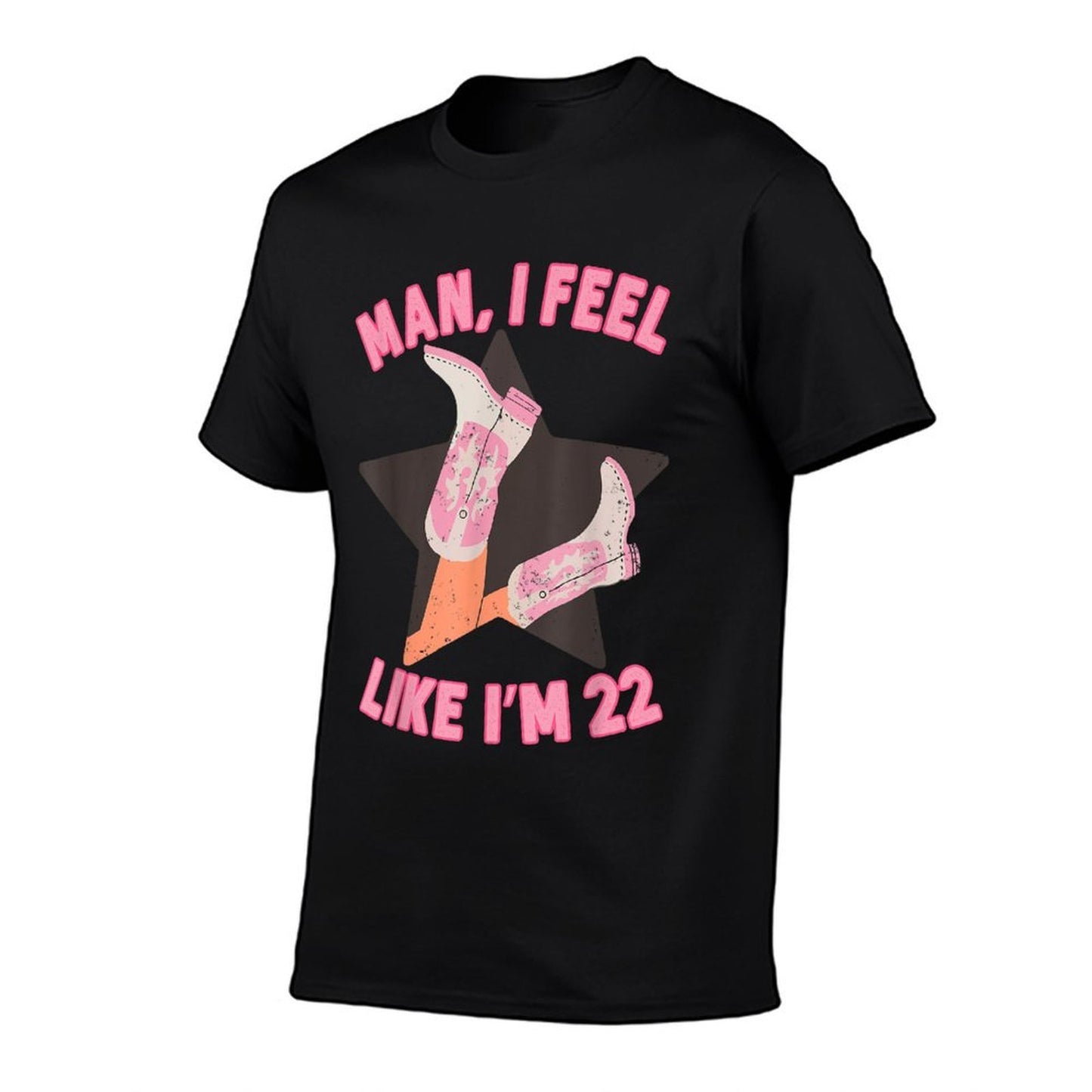 Man I Feel Like I'm 22 Western Southern 22nd Birthday  Heathered Texture T-Shirt