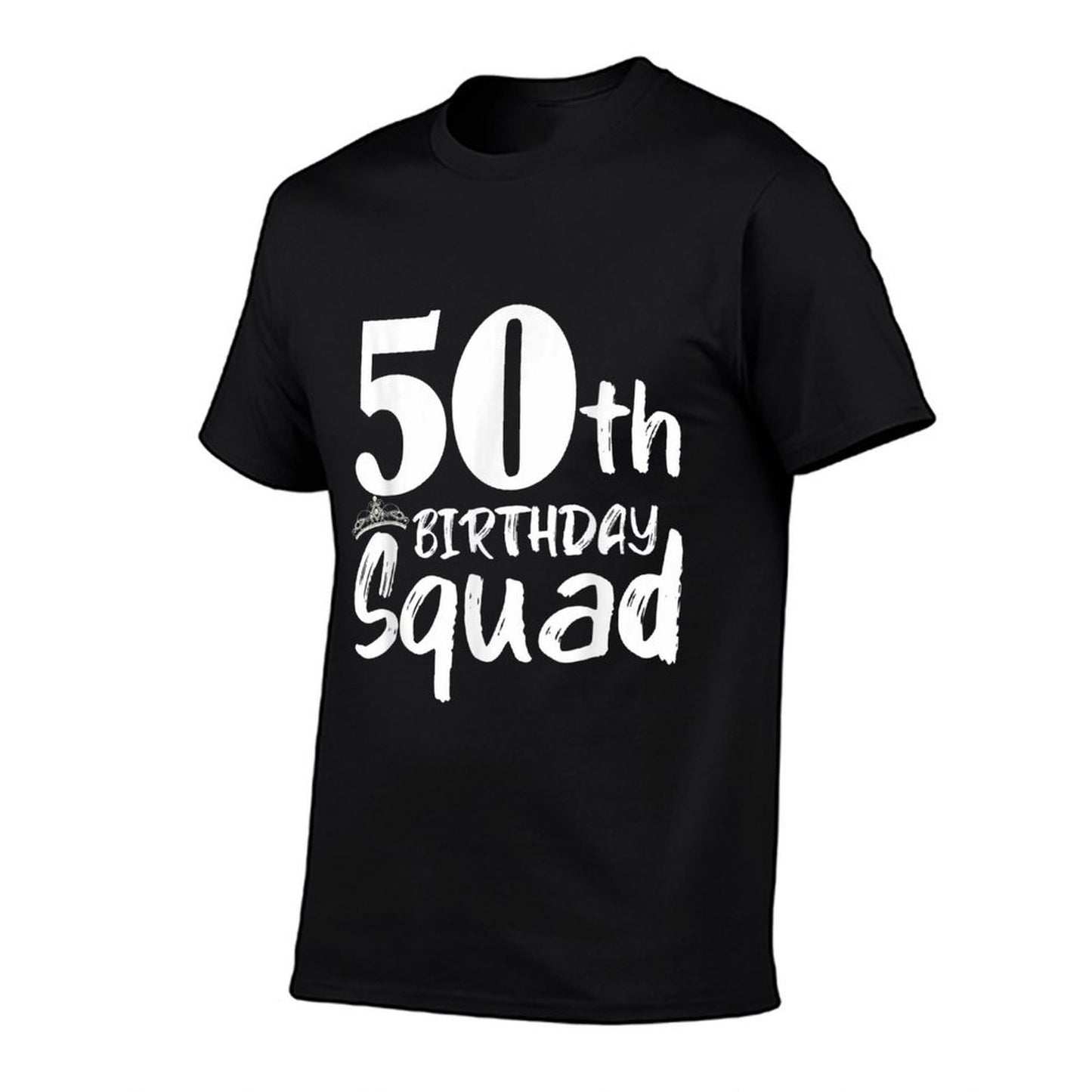 Funny 50th Birthday Squad Party Fifty Old  Versatile T-Shirt