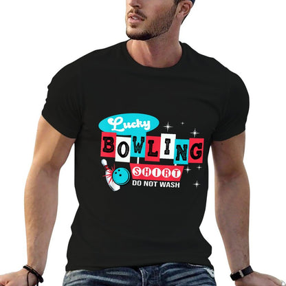 Funny Bowling Design Do Not Wash This Is My Lucky Bowling  Polyester Blend T-Shirt