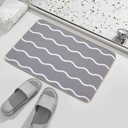 Wavy Lines  Versatile Bath Mat