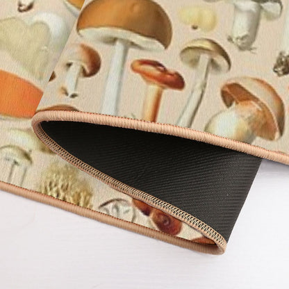 Vintage Mushroom Designs Collection  Multi-Purpose Bath Mat