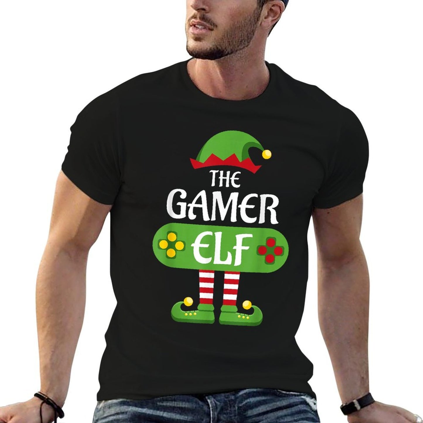 Gamer Elf Christmas Matching Group Family  Versatile T-Shirt