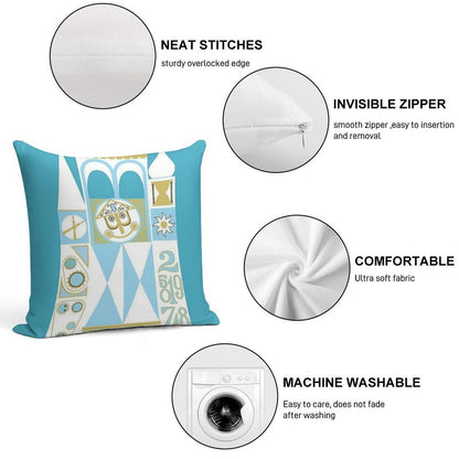 It's A Small World! Soft Bedroom Essential Throw Pillow