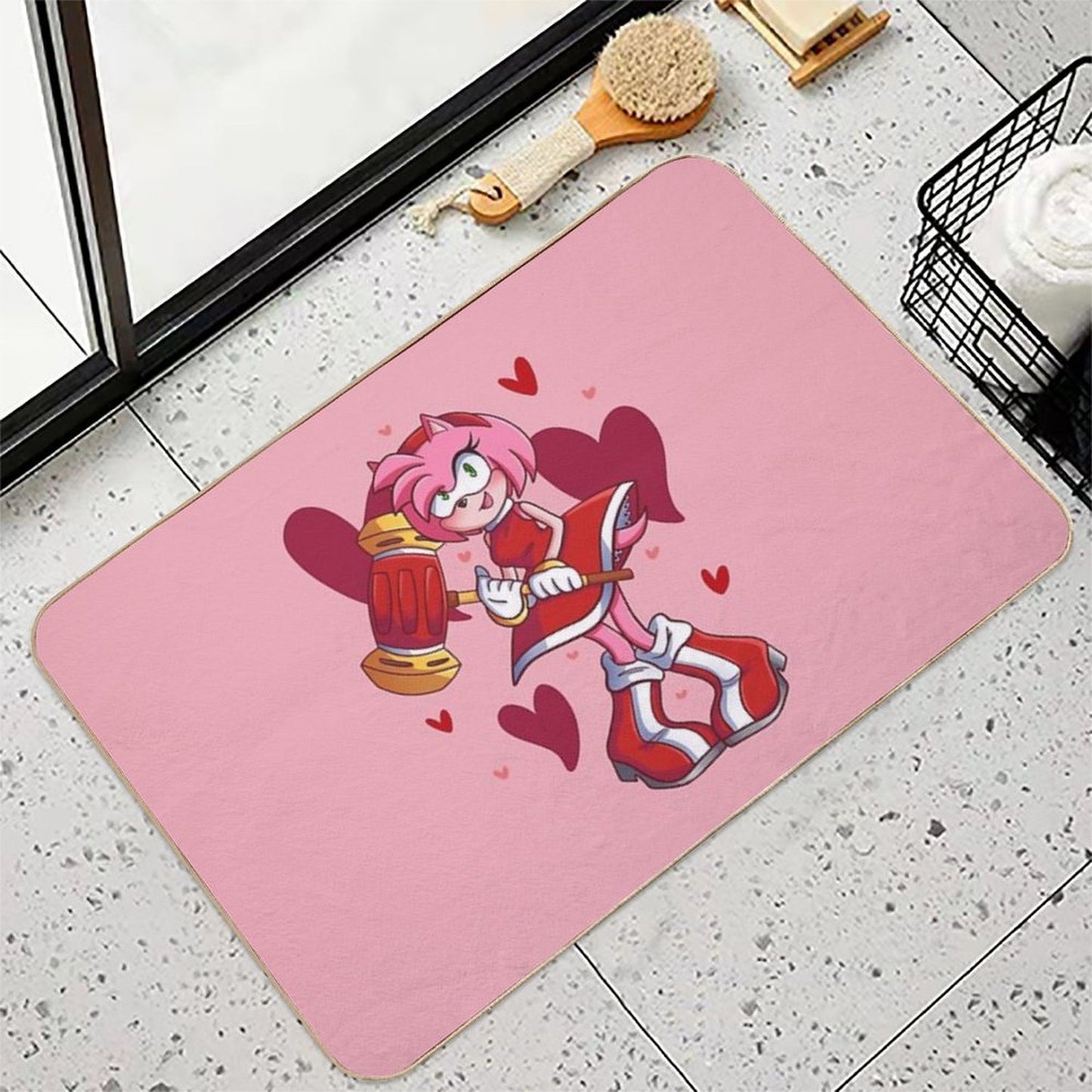 Sweet Amy Rose  Slip-Resistant Bath Mat