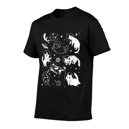 Cats In Space Retro  Eco-friendly Material T-Shirt