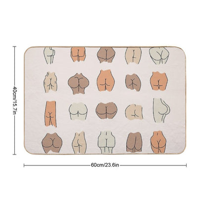All Bums  Eco-Friendly Bath Mat