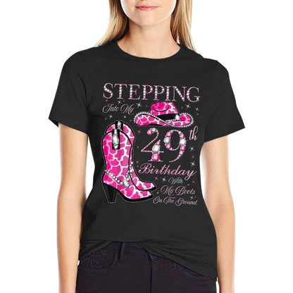 Stepping Into My 49th Birthday With My Boots On The Ground  Moisture-wicking T-Shirt