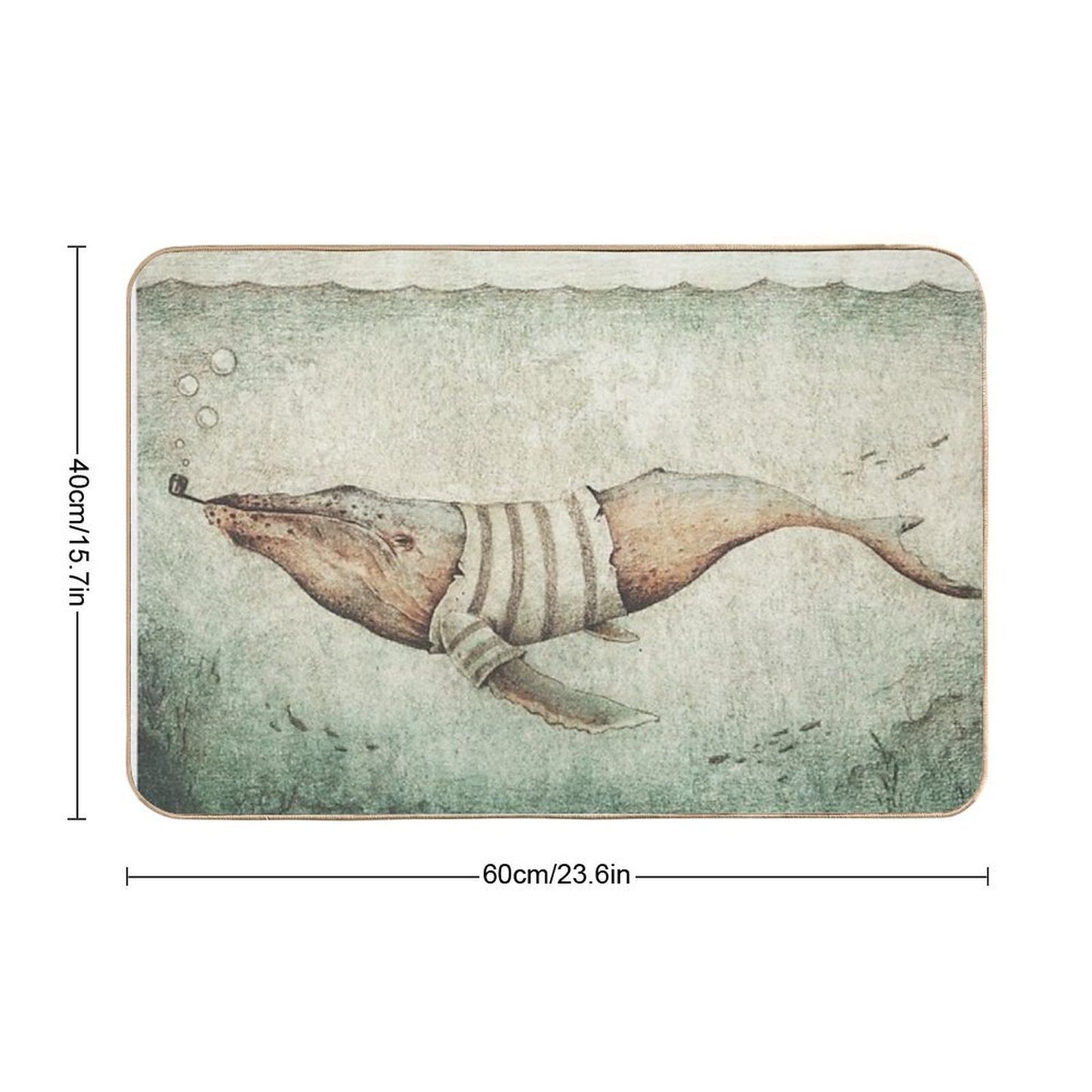 Sailor of The Deep Ocean  Easy To Clean Bath Mat