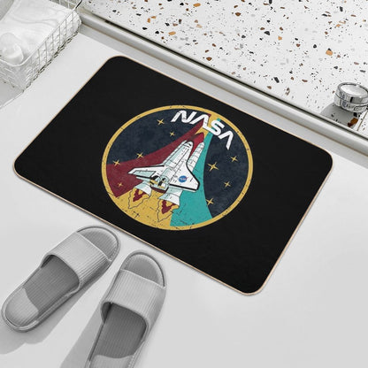 Nasa Emblem - Vintage Texture  High-Traffic Bath Mat
