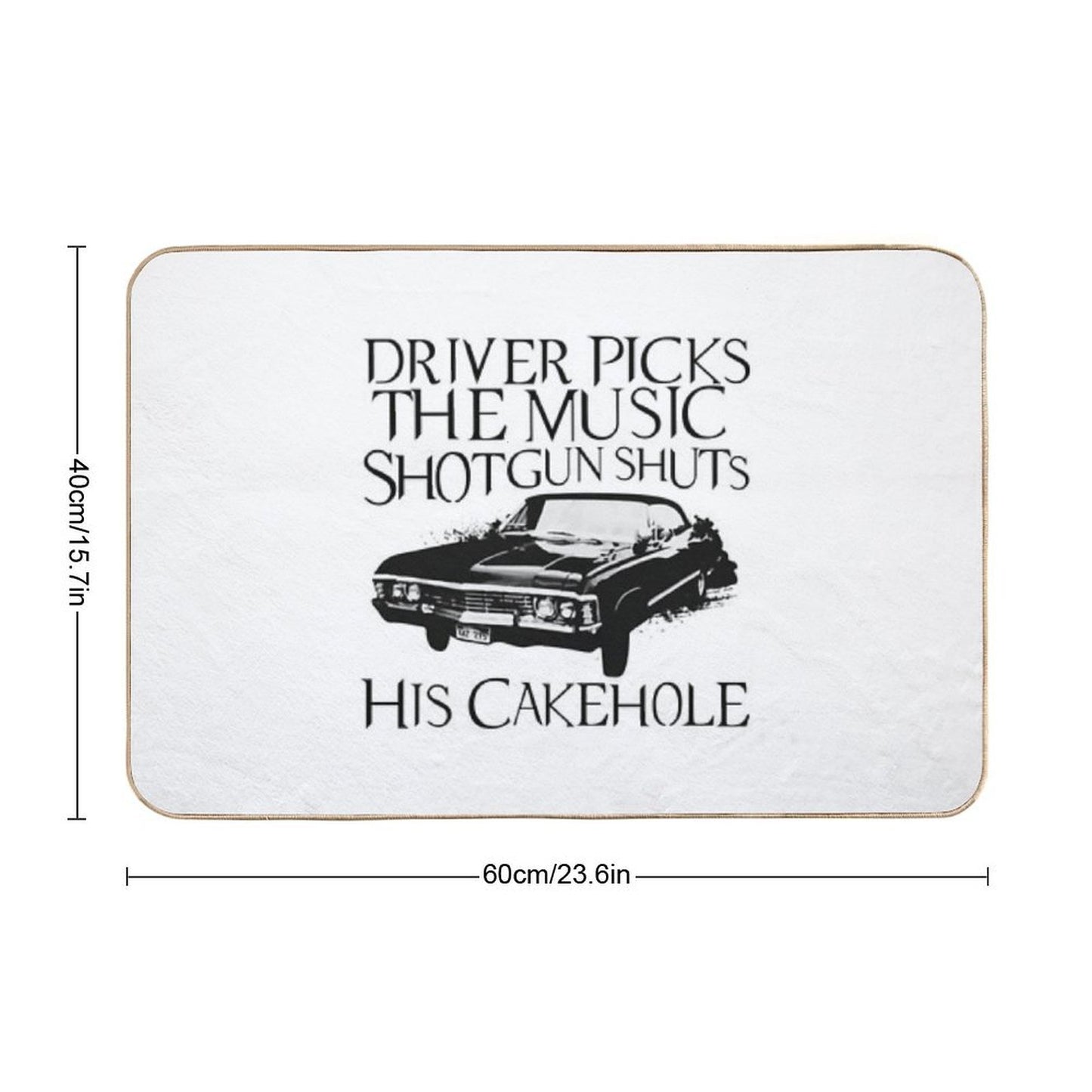 Driver Picks The Music  Anti-Trip Bath Mat