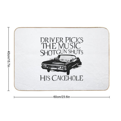 Driver Picks The Music  Anti-Trip Bath Mat