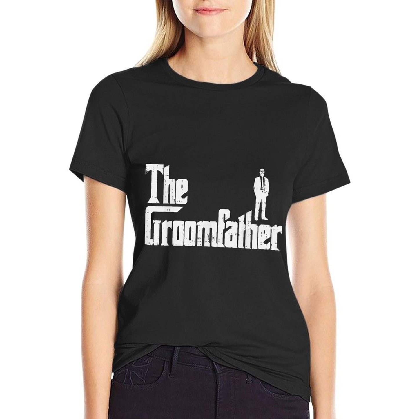 Groom Father Funny Wedding Party Rehearsal Dinner Dad Gift  Wrinkle-resistant T-Shirt