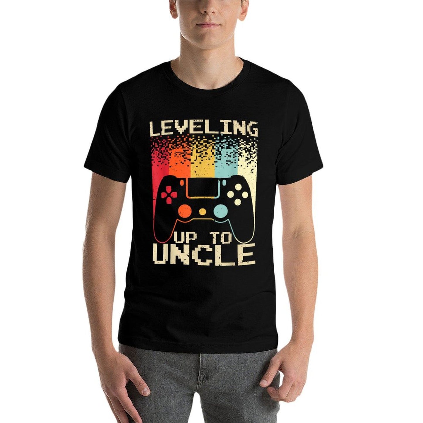 Best New Uncle For Men Boys Soon To Be Uncle Nephew Gamer  Classic T-Shirt