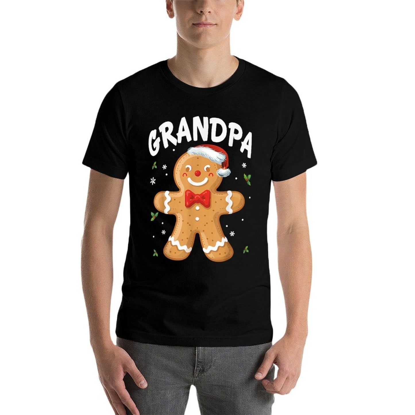 Grandpa Gingerbread Cookie Family Christmas Matching Holiday  Moisture-wicking T-Shirt