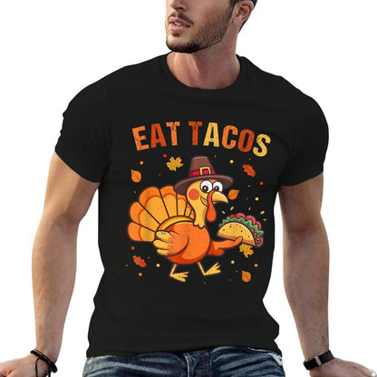 Thanksgiving Funny Mexican Turkey Eats Tacos Christmas  Vintage-inspired T-Shirt