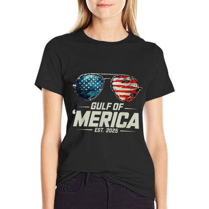 Retro Sunglasses Funny Gulf Of USA America 2025 Sunglasses  Soft T-Shirt
