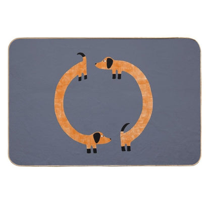 Dachshund Sausage Dogs  Toxin-Free Bath Mat