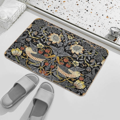 William Morris Strawberry Thief  Fade-Resistant Bath Mat