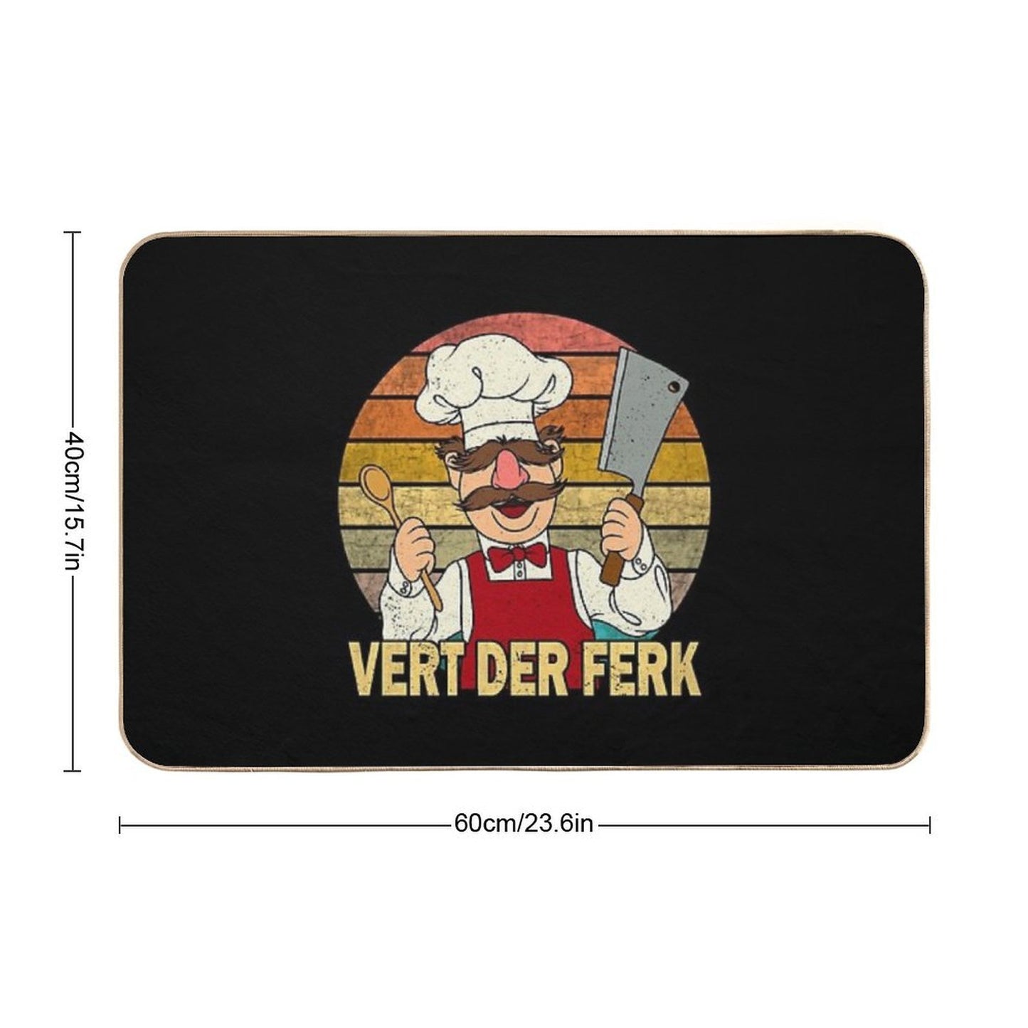 The Muppet Kitchen Swedish Chef  Dirt-Trapping Bath Mat