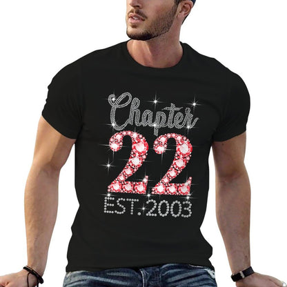 Womens Chapter 22 EST 2003 Happy 22nd Birthday Girl Men Women  Graphic-printed T-Shirt