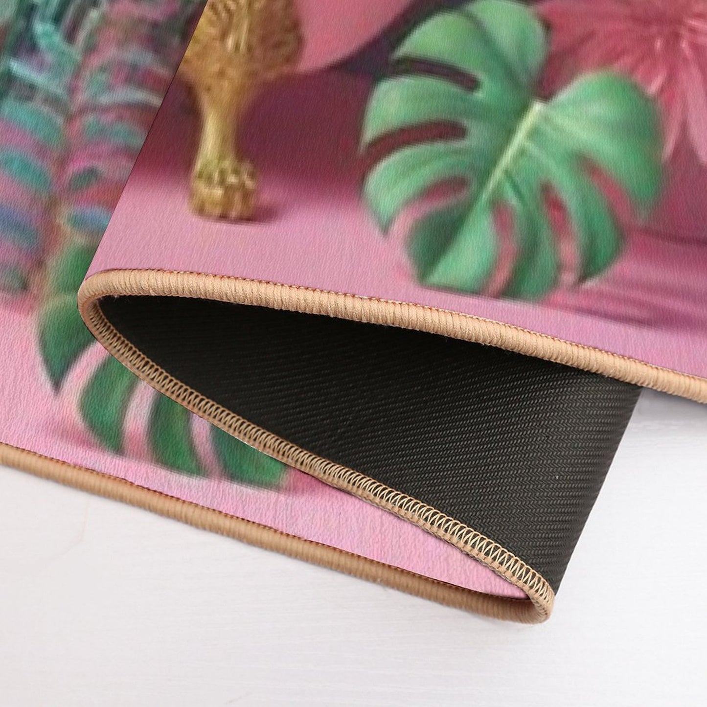 Cats Tropical Pink Bathtub Party  Multi-Purpose Bath Mat