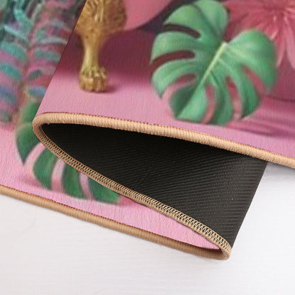 Cats Tropical Pink Bathtub Party  Multi-Purpose Bath Mat