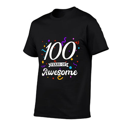 Celebration 100 Year Old of Awesome Birthday Celebrate 100th  Tagless Design T-Shirt