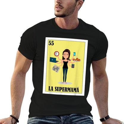 Funny Mexican Mom Design - La Supermama  Lightweight T-Shirt
