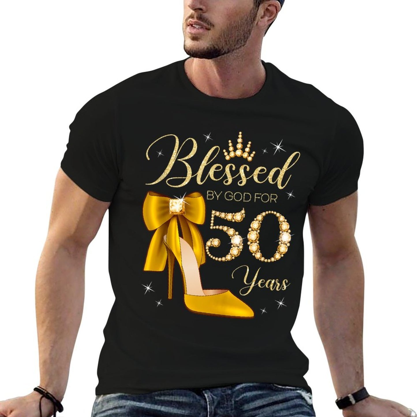 Blessed By God For 50 Years Old 50th Birthday Woman Queen  Classic T-Shirt