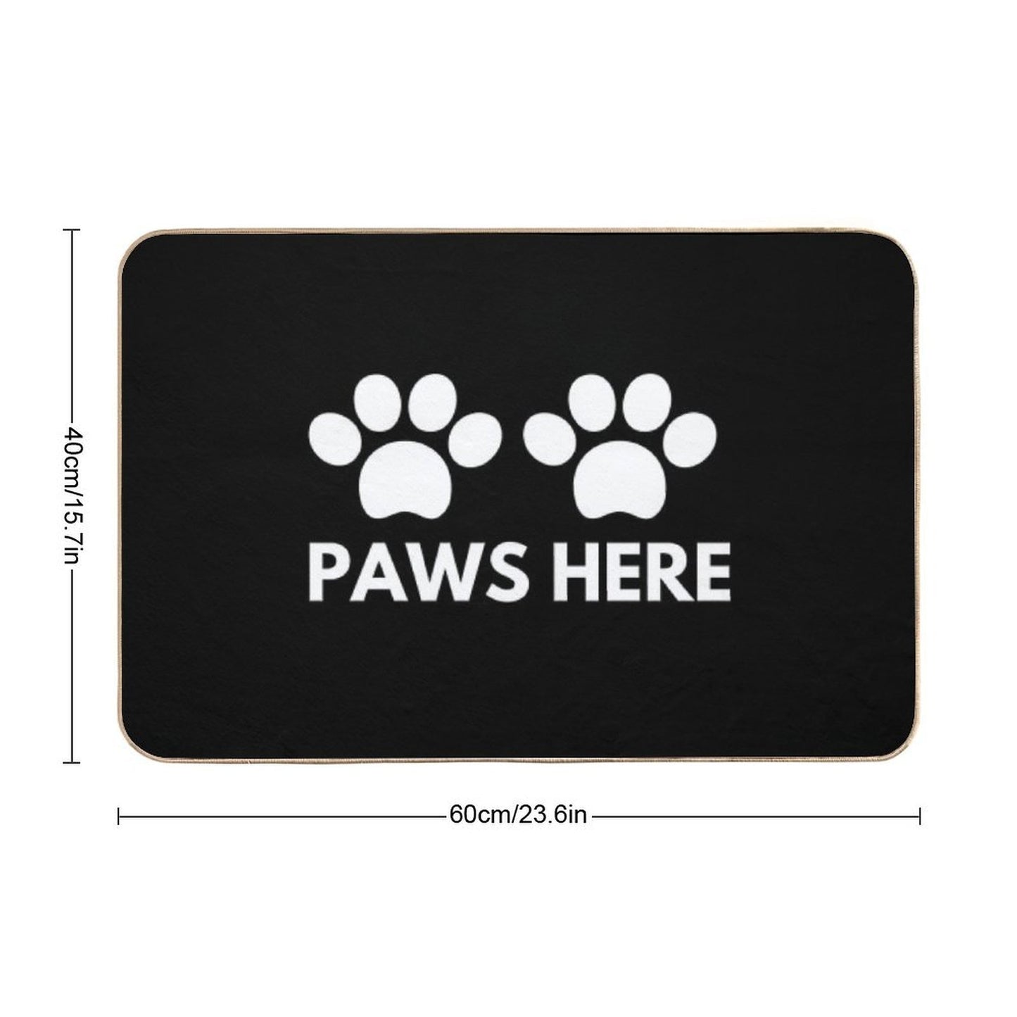 Paws Here  Rapid-Drying Bath Mat