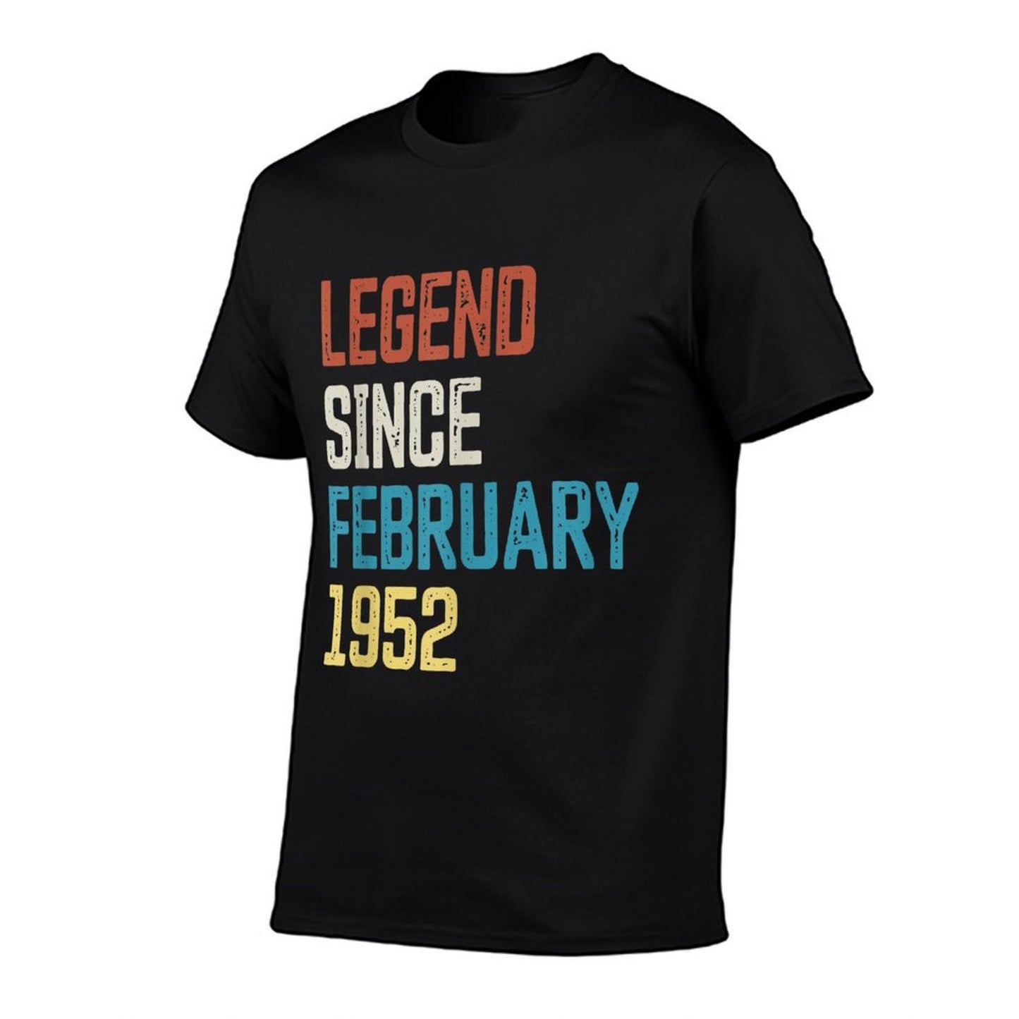 70th Birthday Vintage Born in February 1952 Birthday  Lightweight T-Shirt