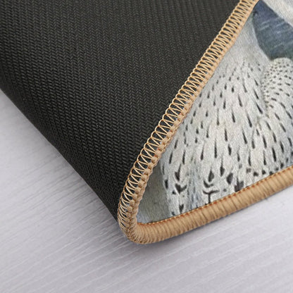 White Falcons  Pet-Safe Bath Mat