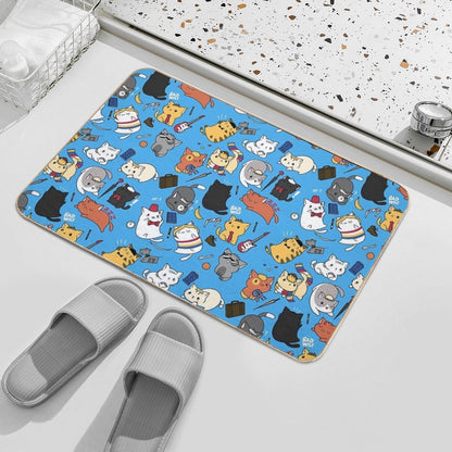 Time Lord Kittens  Slip-Resistant Bath Mat