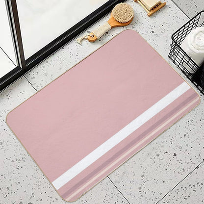 Line Art Neutral Pink  Versatile Bath Mat