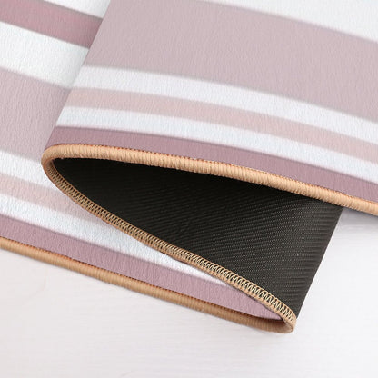 Line Art Neutral Pink  Long-Lasting Bath Mat