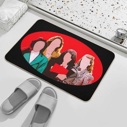 Animated Heathers Faces  Versatile Bath Mat