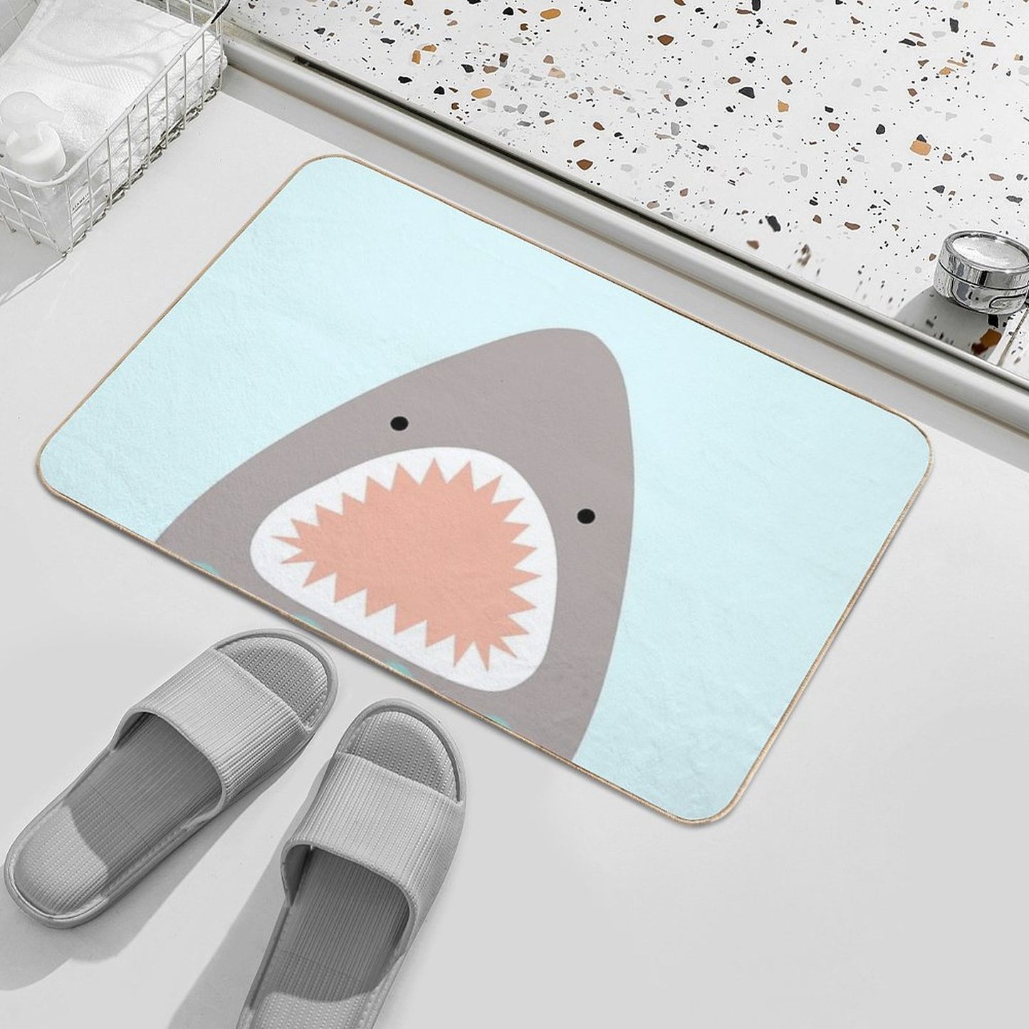 Shark Attack  Odorless Bath Mat