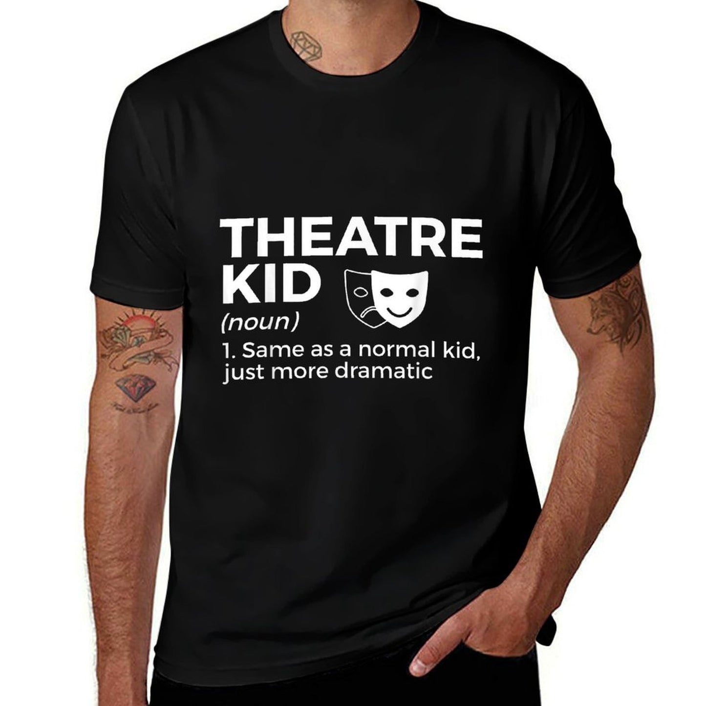 Theatre Kid Definition Actor  Oversized Silhouette T-Shirt