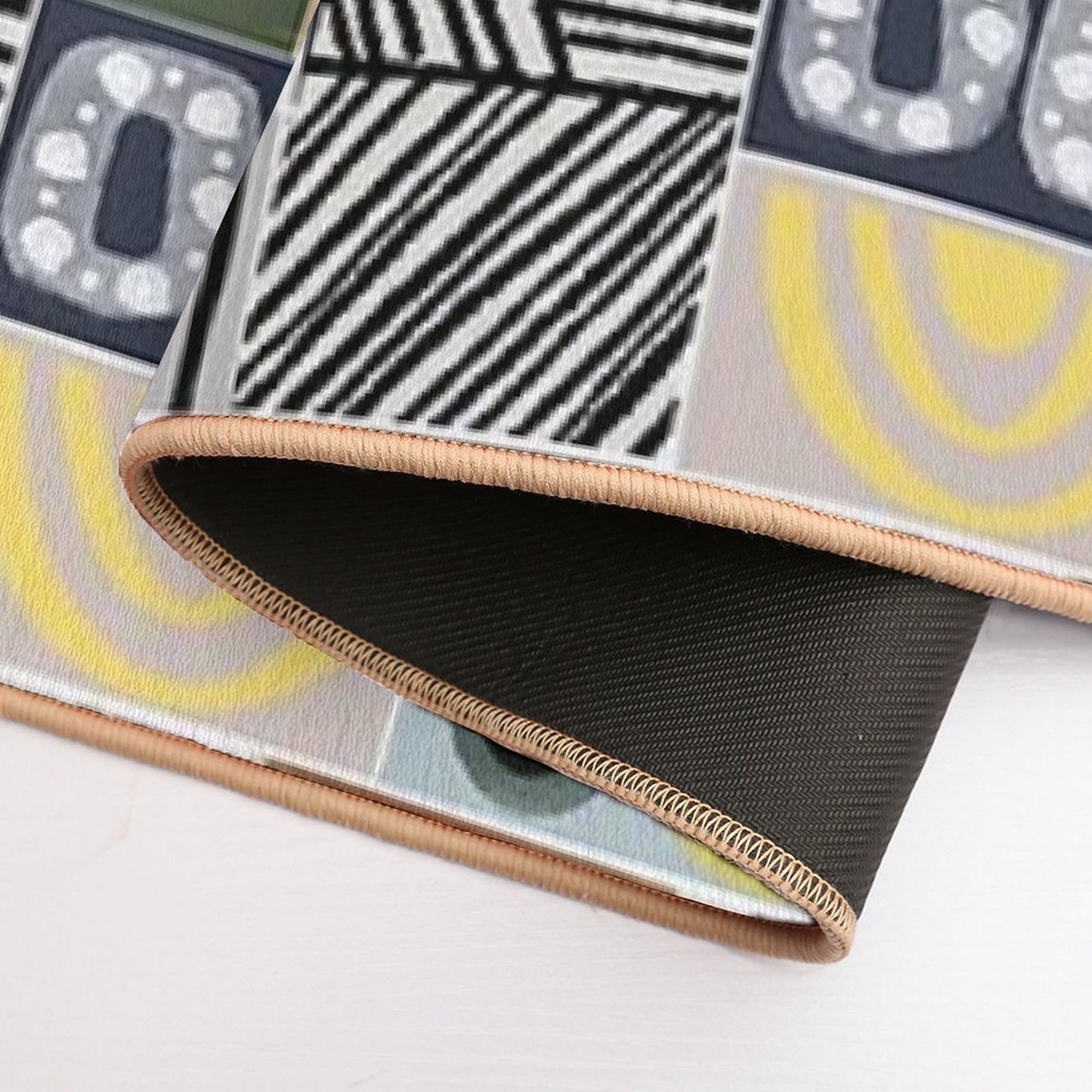 AFRICA, - Colorful Patches  Odorless Bath Mat