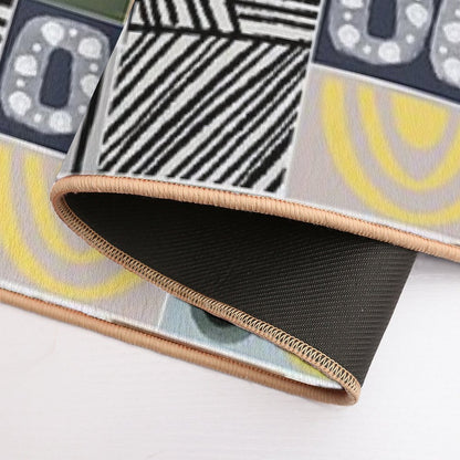 AFRICA, - Colorful Patches  Odorless Bath Mat