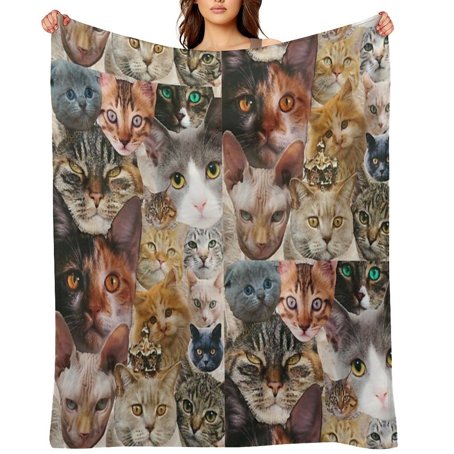 Cat Collage Comfort Throw Blanket