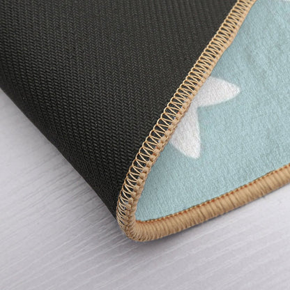 Twinkle Blue  Easy Maintenance Bath Mat