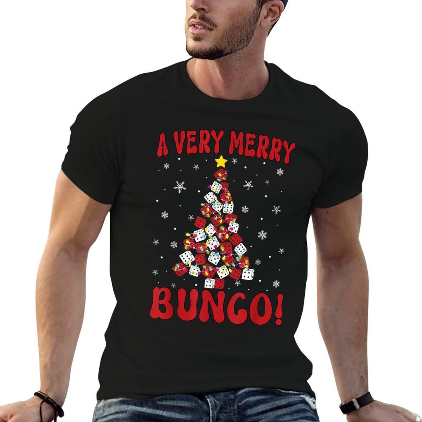 Bunco Christmas Very Merry Bunco Game Xmas for Women  Breathable T-Shirt
