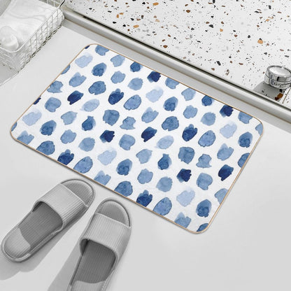 Indigo Love  Anti-Trip Bath Mat