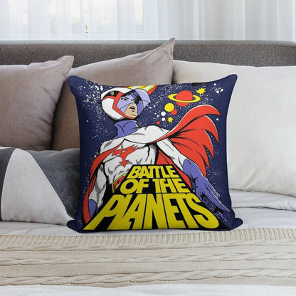 BATTLE OF THE PLANETS! Soft Easy Maintenance Throw Pillow