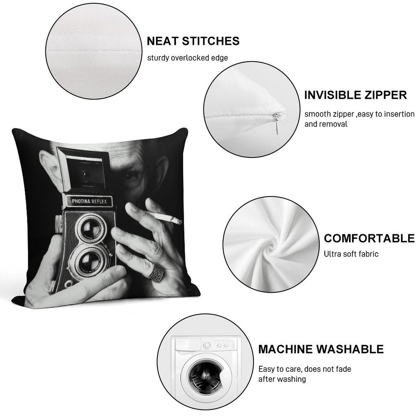 Alois Soft Easy Maintenance Throw Pillow